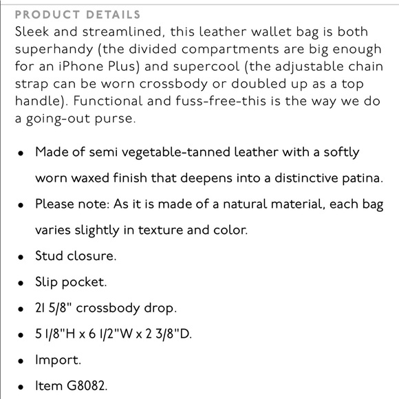 Madewell  the chain crossbody bag - Picture 5 of 8